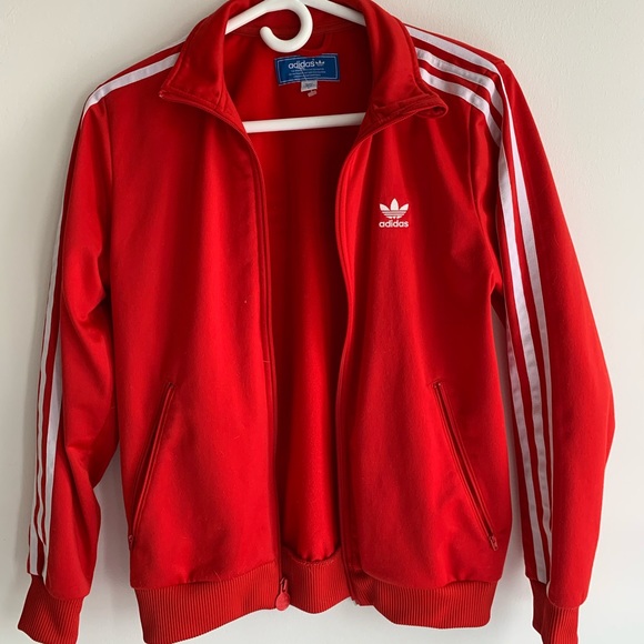 adidas Tops - Red Adidas Track Jacket